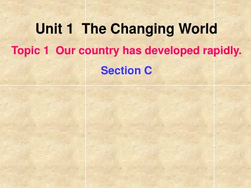 仁爱版九年级英语上册 Unit 1 Topic 1 Section C 课件(共49张PPT)