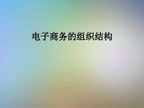 电子商务的组织结构