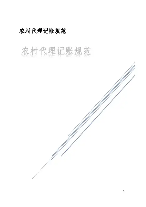 农村代理记账规范