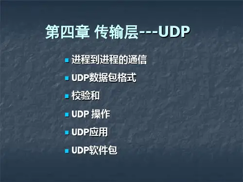 第4.1章 UPD协议