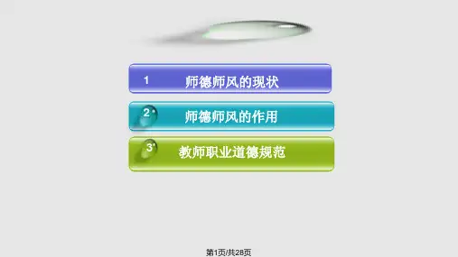 师德师风建设讲座PPT课件