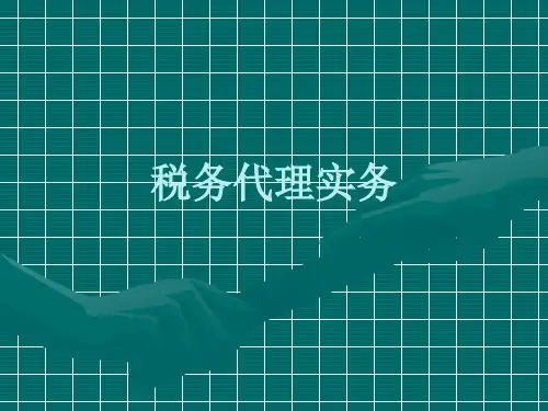《税务代理实务》教学课件.