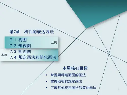 工程图学第12周--断面图,简化画法,尺寸标注