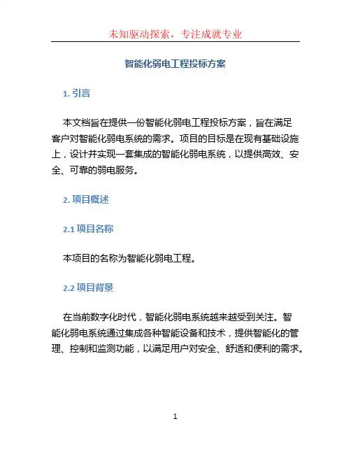 智能化弱电工程投标方案 (4)