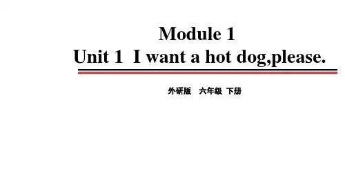 外研版小学六年级英语下册教学课件 Module1 Unit1