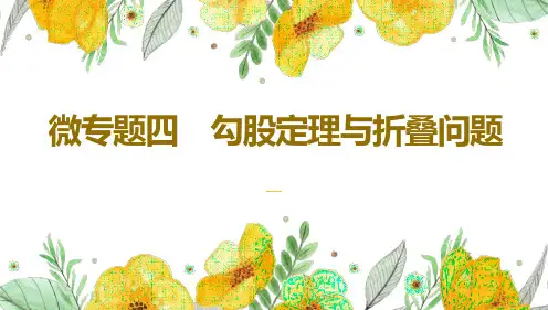 微专题四 勾股定理与折叠问题