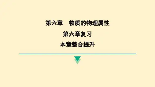 【物 理】物质的物理属性复习课件+2024-2025学年苏科版物理八年级下册