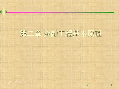 第二章 金融工程基本原理《金融工程》PPT课件
