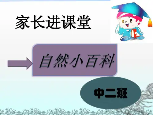 幼儿园家长进课堂讲稿ppt课件