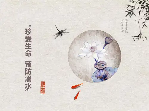 “珍爱生命,预防溺水“主题班会PPT课件