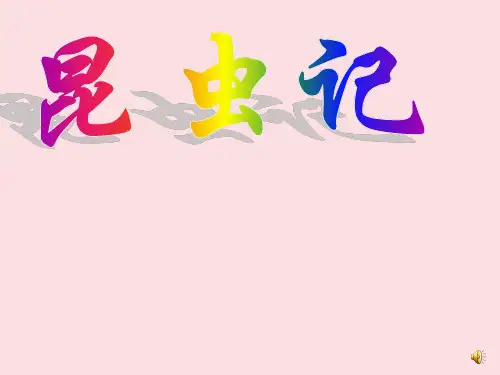 部编版初中语文整本书阅读《昆虫记》(《意大利蟋蟀》《萤火虫》《圣甲虫》《西班牙蜣螂》等七篇)