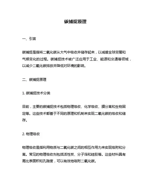 碳捕捉原理