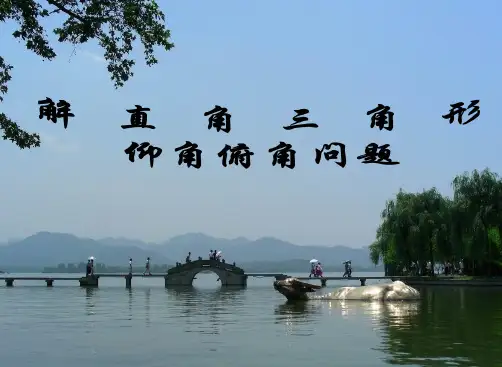 解直角三角形--仰角俯角.仰角俯角问题---解直角三角形
