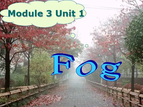 牛津高中英语模块三_unit1_Reading_fog.ppt
