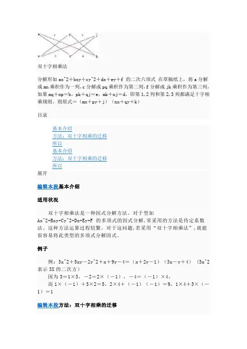 双十字相乘法