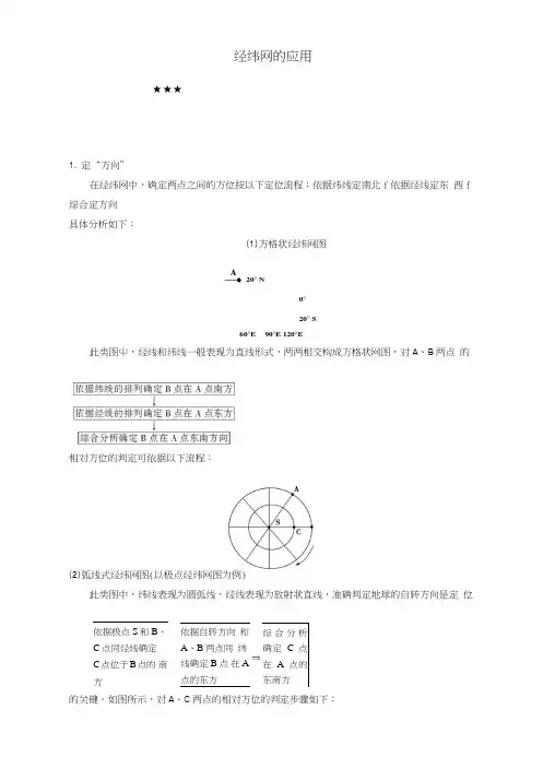 高三地理最基础考点系列考点1经纬网的应用知识点新人教版必修1.doc