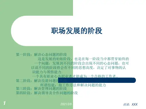 正确职业心态PPT课件
