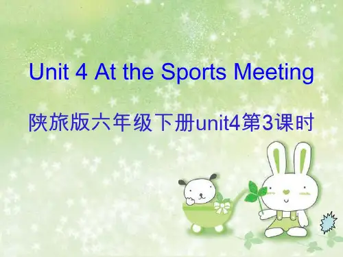 陕旅版六年级英语下册unit4
