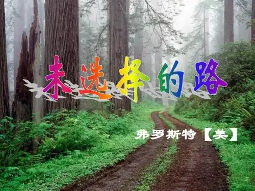 《诗两首：未选择的路》ppt课件