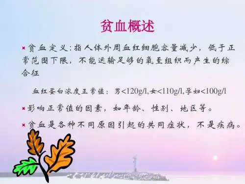 贫血概述