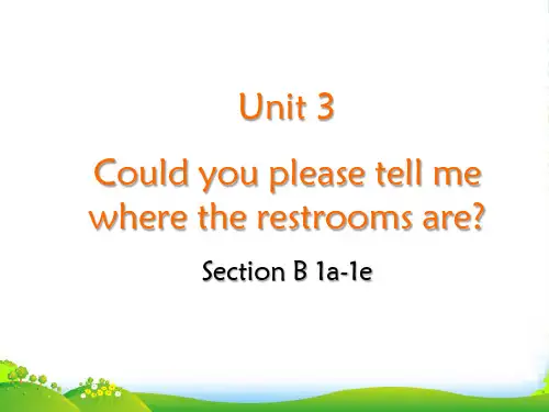 九年级人教版英语上册课件：Unit 3 Section B 1a1e(共21张PPT)