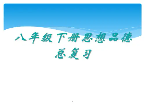《八年级下册思想品德总复习》PPT课件