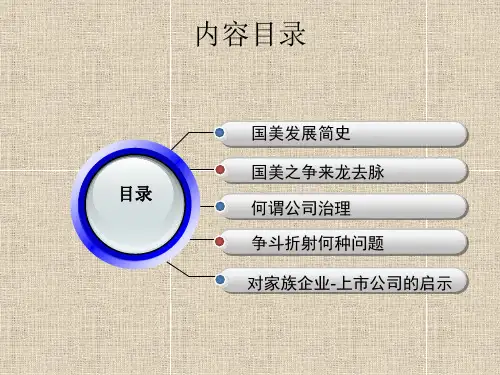 公司治理案例分析国美之争