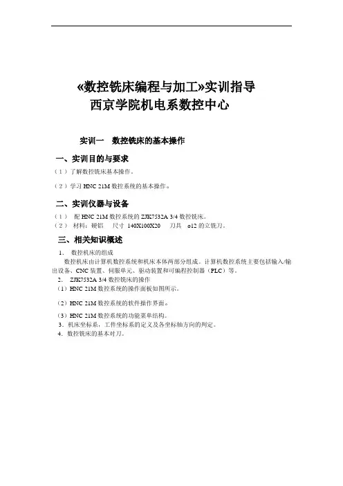 CNC加工中心编程加工步骤精解指导
