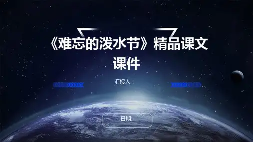 《难忘的泼水节》精品课文课件