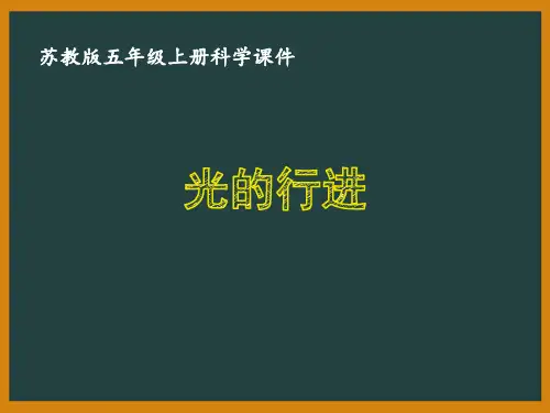 苏教版五年级科学上册第二单元《光与色彩》课件合集(共4课时)
