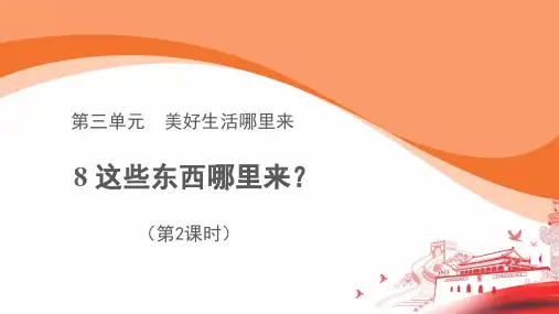 统编版四年级下道德与法治第8课这些东西哪里来第2课时教学课件