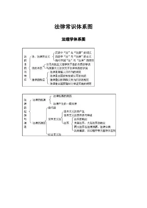 法理学-宪法-刑法-体系图