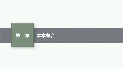 教科版物理必修第三册精品课件 第二章 本章整合