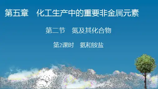 (新教材)2020-2021学年高中化学人教版必修第二册：第5章 第2节 第2课时 氨和铵盐