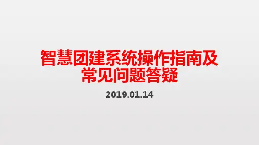 智慧团建系统培训PPT学习教育系统简化版本.ppt