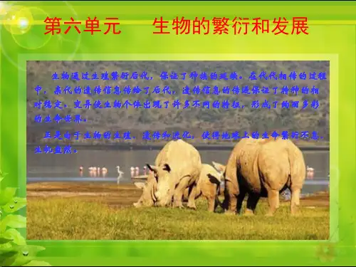第一节 遗传(遗传的物质基础)