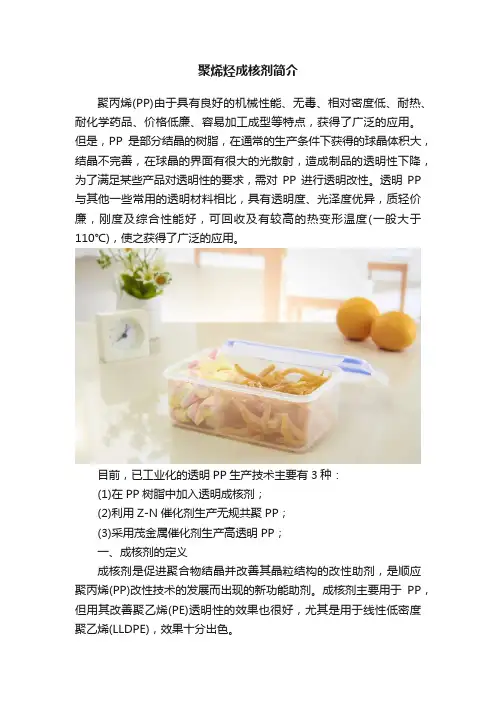 聚烯烃成核剂简介