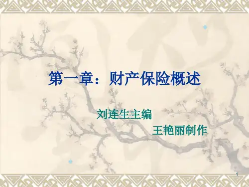 财产保险_二七章教案(PPT57页)