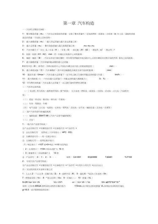 最全汽车专业知识全攻略