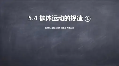 5.4 抛体运动的规律 课件-高一下学期物理人教版(2019)必修第二册