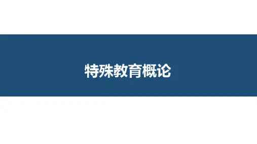 特殊教育概论 第10章学习障碍儿童