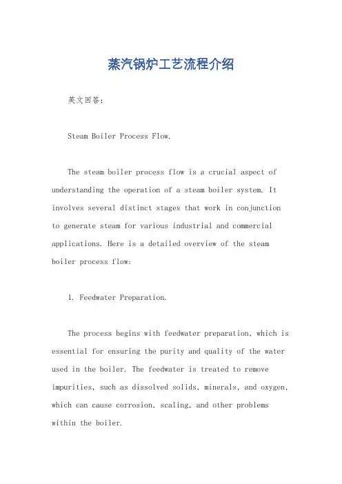 蒸汽锅炉工艺流程介绍