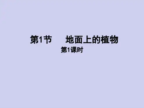 七年级下册生物课件 5111地面上的植物课件1苏科版