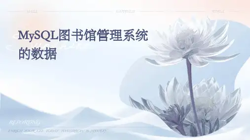 mysql图书馆管理系统的数据
