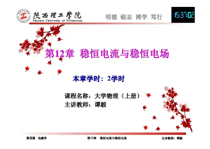 第12章 稳恒电流和稳恒电场