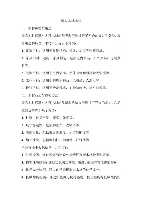国家木材标准