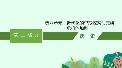 初中历史中考总复习精品教学课件 第8单元 近代化的早期探索与民族危机的加剧