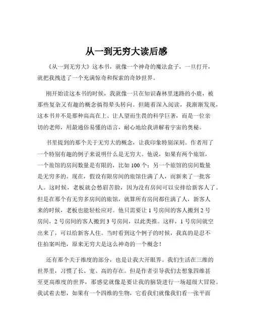 从一到无穷大读后感