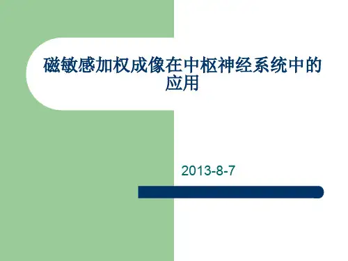 磁敏感加权成像临床应用