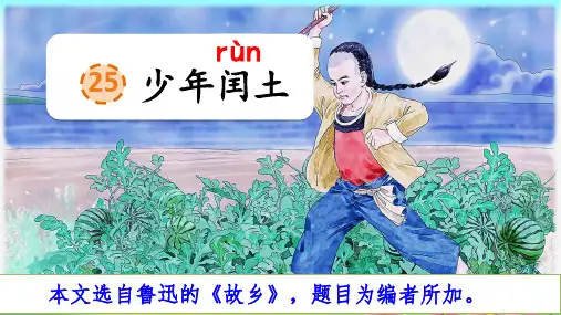 部编版语文六年级上册第25课《少年闰土》公开课PPT课件